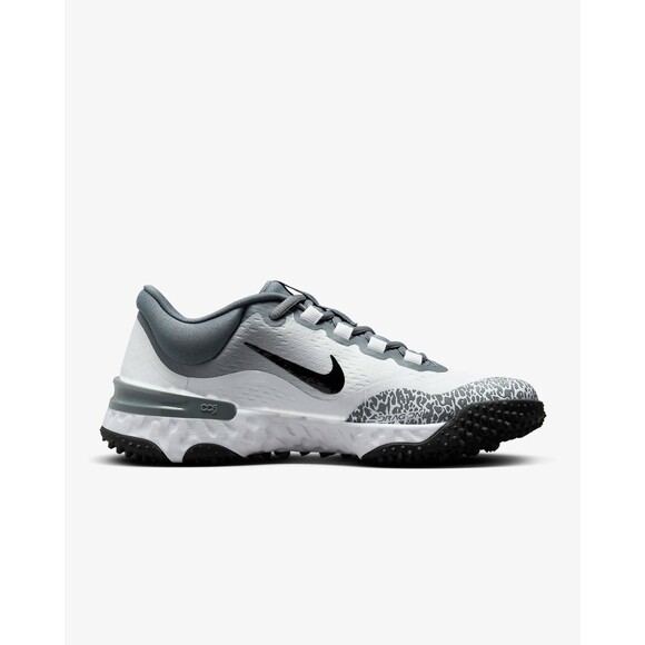 Nike Alpha Huarache Elite 4 TF Light Smoke Grey/White FD2746-001 Women’s 10.5 - Picture 4 of 8
